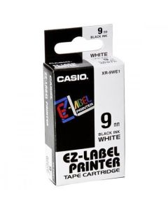 Páska, 9 mm x 8 m, CASIO, bílá-černá