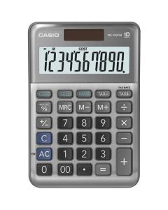 Kalkulačka "MS-100 FM", šedá, stolní, 10 číslic, CASIO