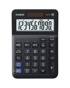 Kalkulačka "MS-10 F", černá, stolní, 10 číslic, CASIO