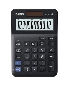 Kalkulačka "MS-20 F", černá, stolní, 12 číslic, CASIO