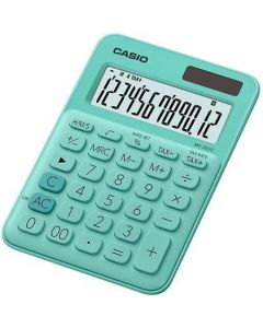 Kalkulačka "MS 20 UC", zelená, stolní, 12 místný displej, CASIO