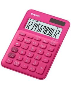 Kalkulačka "MS 20 UC", magenta, stolní, 12 místný displej, CASIO