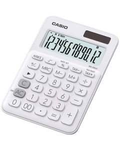 Kalkulačka stolní "MS 20UC", bílá, 12místný displej, CASIO MS 20 UC WE