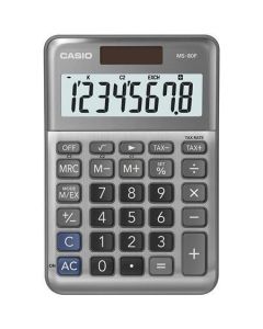 Kalkulačka "MS-80 F", šedá, stolní, 8 číslic, CASIO