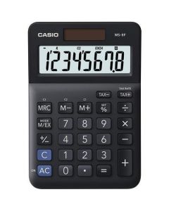 Kalkulačka "MS-8 F", černá, stolní, 8 číslic, CASIO