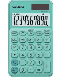 Kalkulačka kapesní, 10 místný displej, CASIO "SL 310", zelená