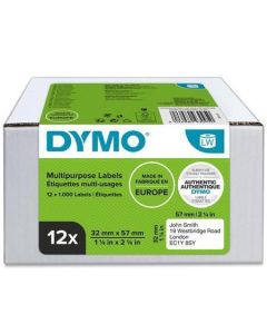 Etikety, k tiskárnám LW, 57x32 mm, 1000 štítku/role, DYMO