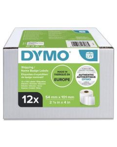 Etikety pro tiskárnu LW, bílá, 101 x 54 mm, 220 ks/role, 12 rolí, DYMO S0722420