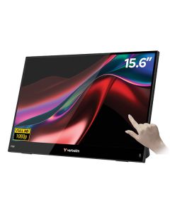 Verbatim přenosný monitor, Touch Monitor LIGHT, 15.6", Full HD (1920x1080), 60Hz, černý
