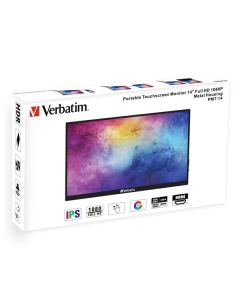 Verbatim přenosný dotykový monitor, PMT-14, 14", Full HD (1920x1080), 60Hz, černý