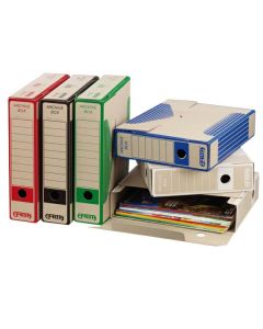 Box archivační, A4, 75mm, černý, Emba