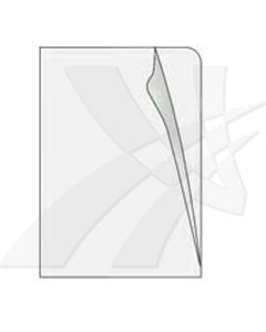 Obal na doklady L, A4, 180mic, transparentní, PVC, 100ks