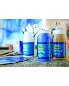 Akrylová barva "TRITON SOLO GOYA", černá, 750 ml, KREUL