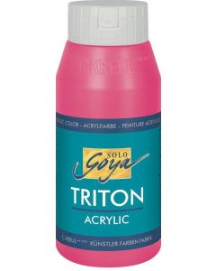 Akrylová barva "TRITON SOLO GOYA", svítící růžová, 750 ml, KREUL