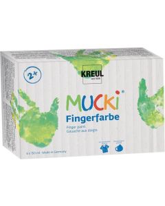 Sada prstových barev "MUCKI", 6 barev, KREUL