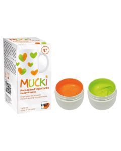 Prstové barvy na porcelán "MUCKI Happy energy", sada, 2 x 50 ml, KREUL