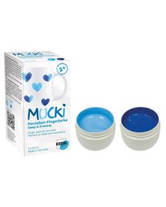 Prstové barvy na porcelán "MUCKI Deep Dreamy", sada, 2 x 50 ml, KREUL