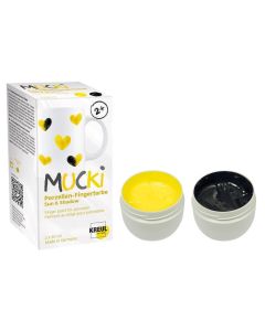 Prstové barvy na porcelán "MUCKI Sun & Shadow", sada, 2 x 50 ml, KREUL