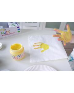 Sada prstových barev na textil "MUCKI" 6 barev 150 ml, Hobby Line, KREUL
