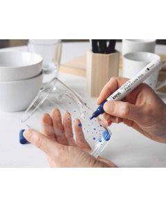 KREUL Glass & Porcelain Pen Clear fine Black