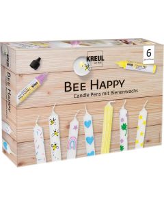 Sada CANDLE PEN BEE HAPPY voskové pero pro malování svíček 6ks - sada, KREUL