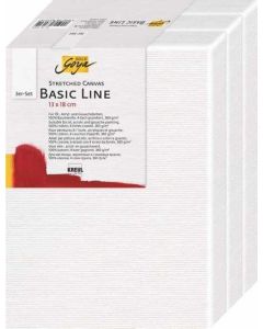 Malířské plátno Basic Line 13 x 18 cm, sada 3ks, KREUL
