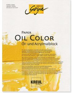Skicák na olejomalbu, 24 x 32, 300g, 10 listů, KREUL