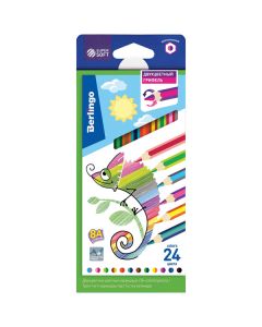 Berlingo, pastelky dvoubarevné, color, 12ks, SuperSoft