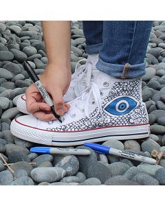 Sharpie, popisovač Fine, modrý, 12ks, 0.9mm, permanentní, DOPRODEJ
