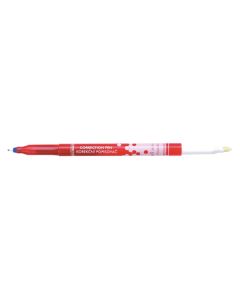 Centropen, korekční pero 3649, modré, 50ks, 0,5/1,2mm, 2v1 pero a zmizík
