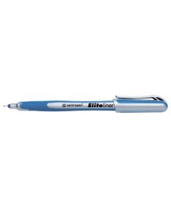 Centropen, liner 4721, modrý, 10ks, 0.3mm, jemný plastový hrot v kovové objímce, cena za 1ks