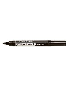 Centropen, flipchart marker 8550, černý, 10ks, 2.5mm, nepropíjí se papírem, cena za 1ks