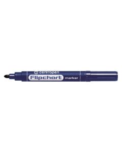 Centropen, flipchart marker 8550, modrý, 10ks, 2.5mm, nepropíjí se papírem, cena za 1ks