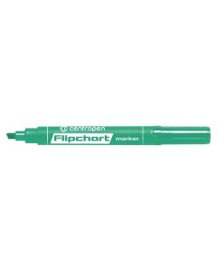Centropen, flipchart marker 8560, zelený, 10ks, 1-4,6mm, nepropíjí se papírem, cena za 1ks