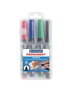 Centropen, sada marker 8566, color, 4ks, 2.5mm, alkoholová báze
