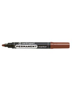 Centropen, marker 8566, hnědý, 10ks, 2.5mm, alkoholová báze, cena za 1ks