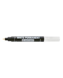 Centropen, popisovač 8586, bílý, 10ks, 2.5mm, vodní báze, cena za 1ks