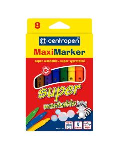 Centropen, sada popisovačů 8770, color, 8ks, 2.5mm, zdravotně nezávadný inkoust