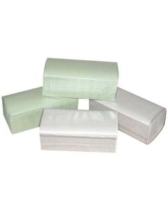 Papírový ručník ZZ, 250 x 230mm, zelený, 20 x 250ks, jednovrstvý