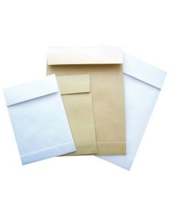 Obchodní taška samolepicí, B4, 250 x 353mm, bílá, Krpa, 25ks