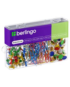 Sada kancelářských potřeb mix barev, 1ks, Berlingo, 250 ks v balení
