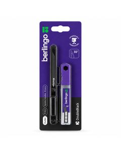 Celokovový odlamovací nůž + náhradní čepele Double Black, 9mm, 1ks, Berlingo