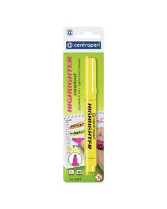 Centropen, zvýrazňovač 8552, žlutý, 20ks, 1-4,6mm, cena za 1ks