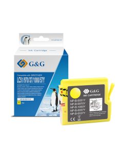 G&G kompatibilní ink s LC-1000Y, LC-970Y, NP-B-0051Y/1000Y/970Y, yellow, 400str.