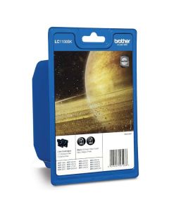 Brother originální ink LC-1100SET 2X, black, 2ks