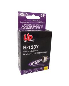 UPrint kompatibilní ink s LC-123Y, B-123Y, yellow, 600str., 10ml