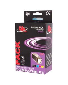 UPrint kompatibilní ink s LC-127XLVALBP, B-125XL-PACK, 2xblack/1xcyan/1xmagenta/1xyellow