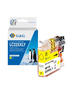 G&G kompatibilní ink s LC-225XLY, NP-B-0225XLY, yellow, 1200str.
