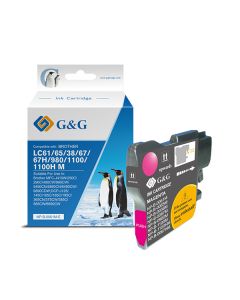 G&G kompatibilní ink s LC-980M, LC-1100M, NP-B-0061M/1100M/980M, magenta, 260str.