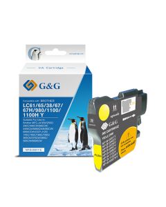 G&G kompatibilní ink s LC-980Y, LC-1100Y, NP-B-0061Y/1100Y/980Y, yellow, 260str.
